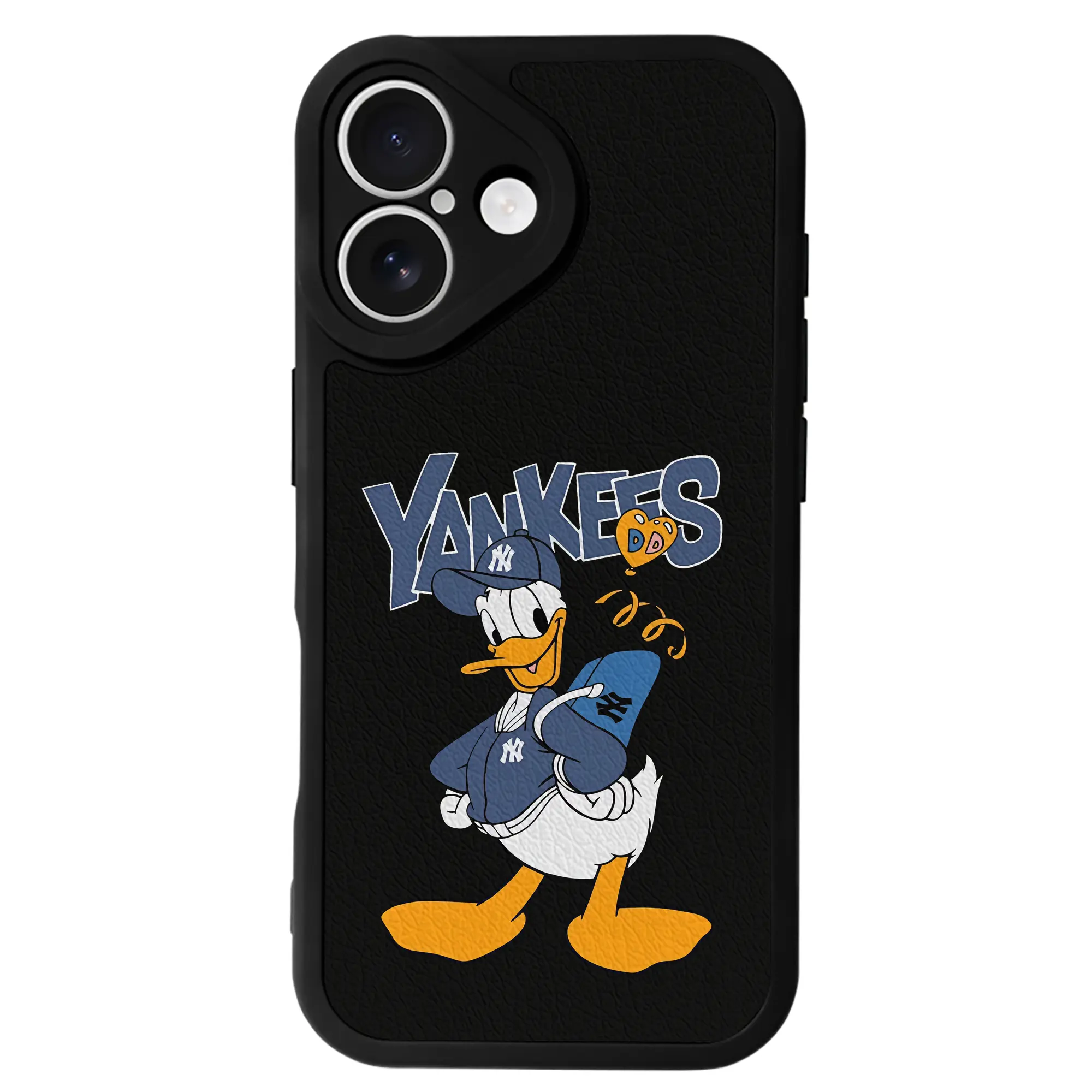 ミッキーマウス（Mickey Mouse） グッズ ドナルドダック（Donald Duck） - IPhone 16シリーズ対応 ・ シリコンスマホケース ・ レザー調 ・ 高精度フィット ・ 耐衝撃 ・ ワイヤレス充電対応 ・ 精密カット